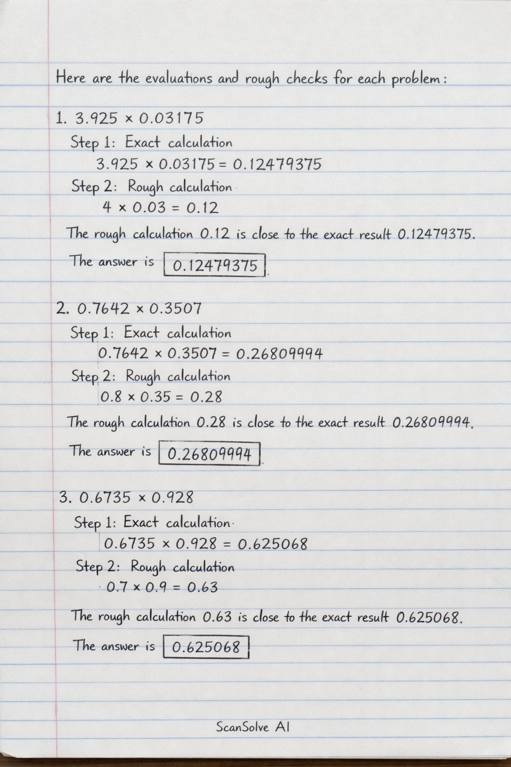 Handwritten step-by-step solution preview