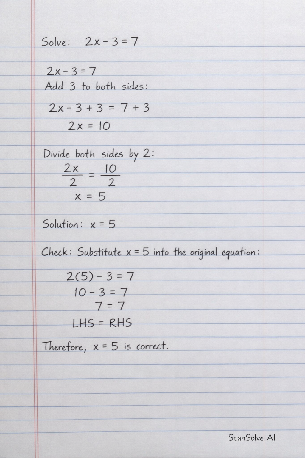 Handwritten step-by-step solution preview