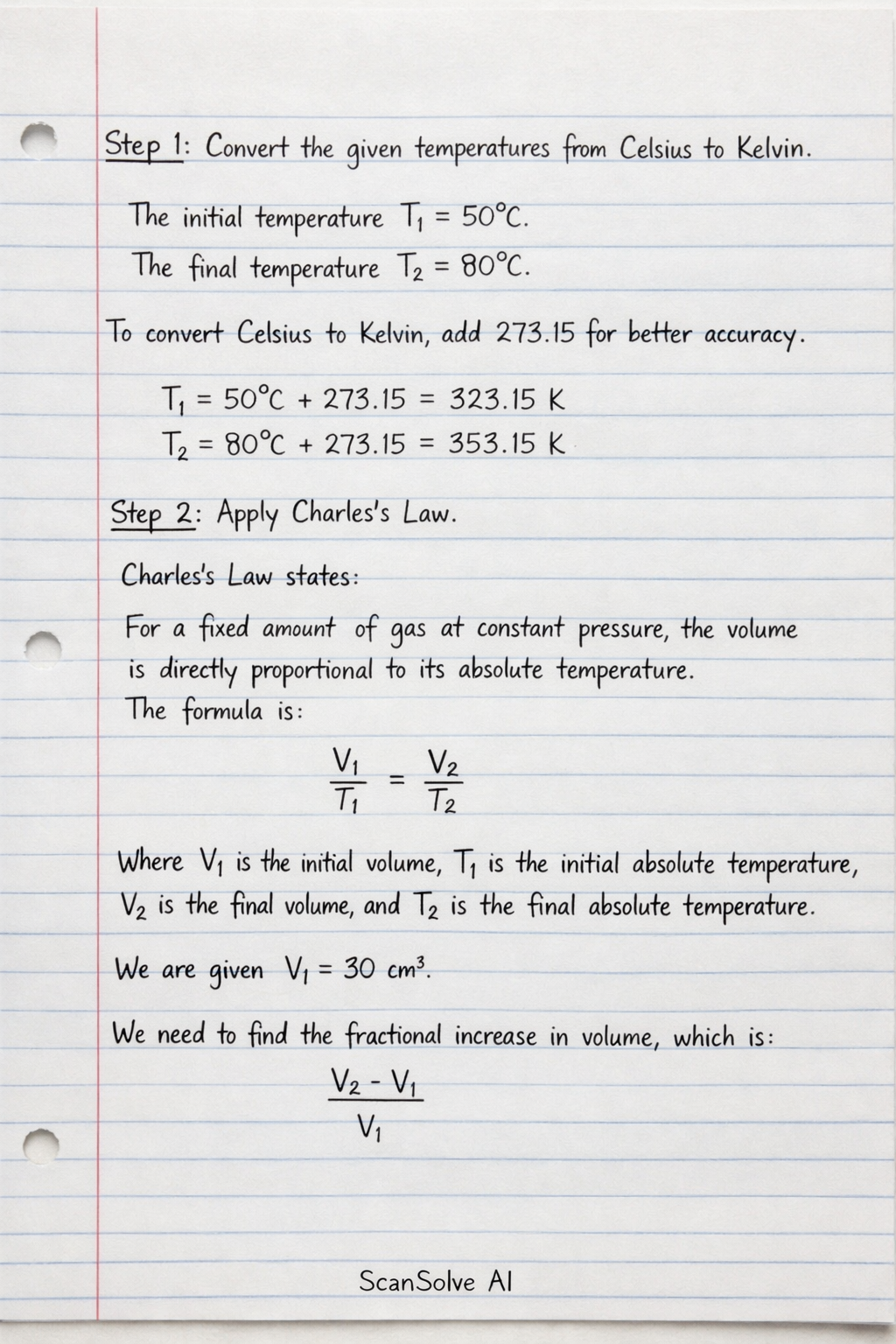 Handwritten step-by-step solution preview