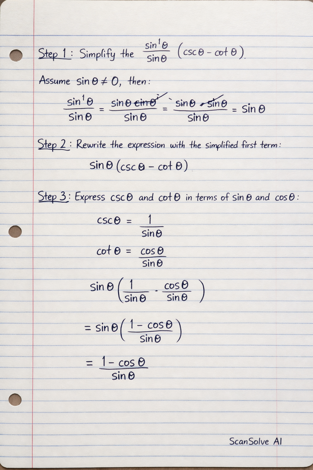 Handwritten step-by-step solution preview