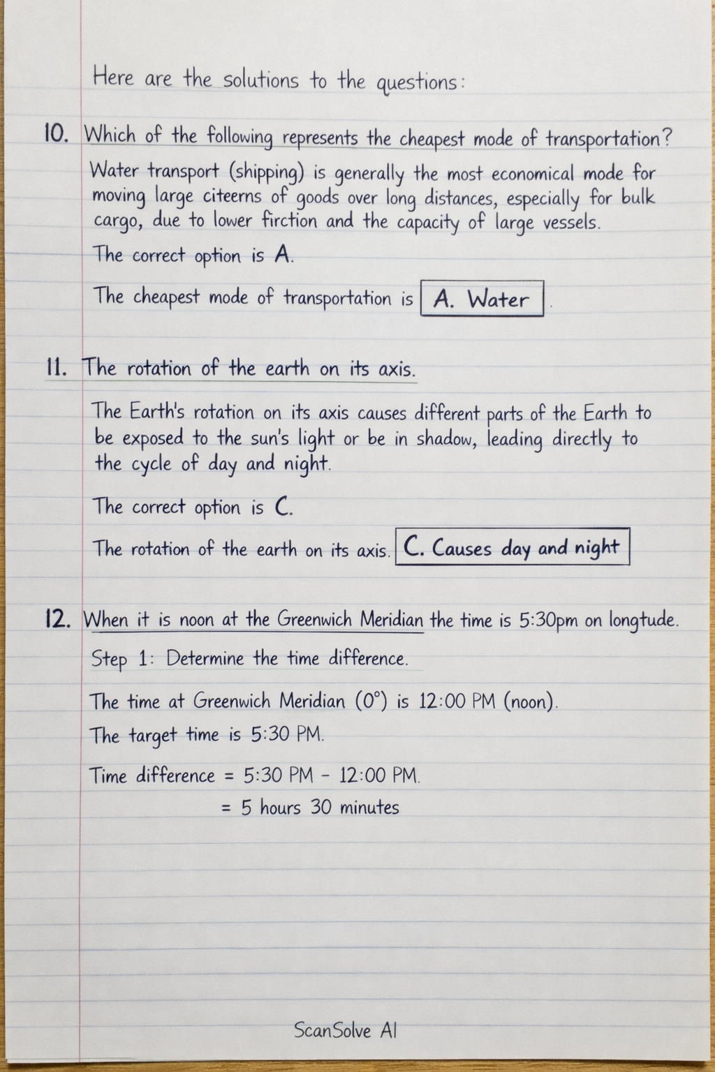 Handwritten step-by-step solution preview