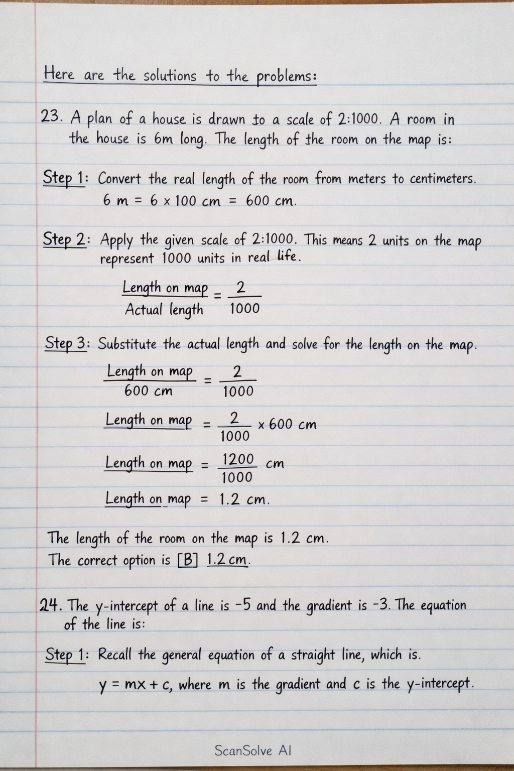 Handwritten step-by-step solution preview