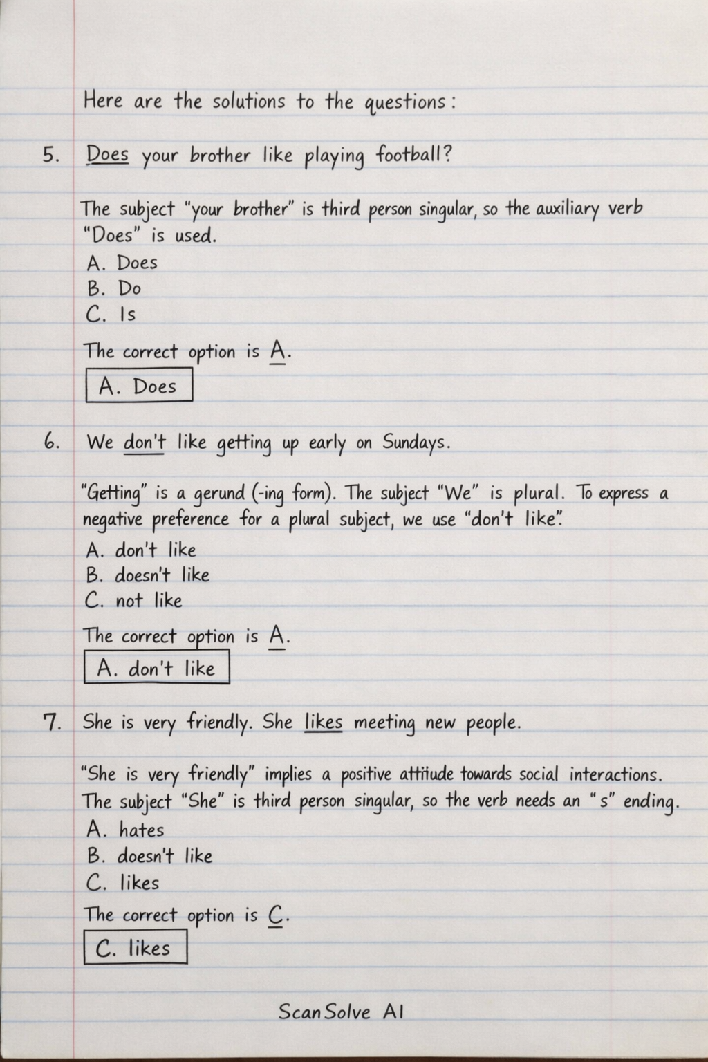 Handwritten step-by-step solution preview