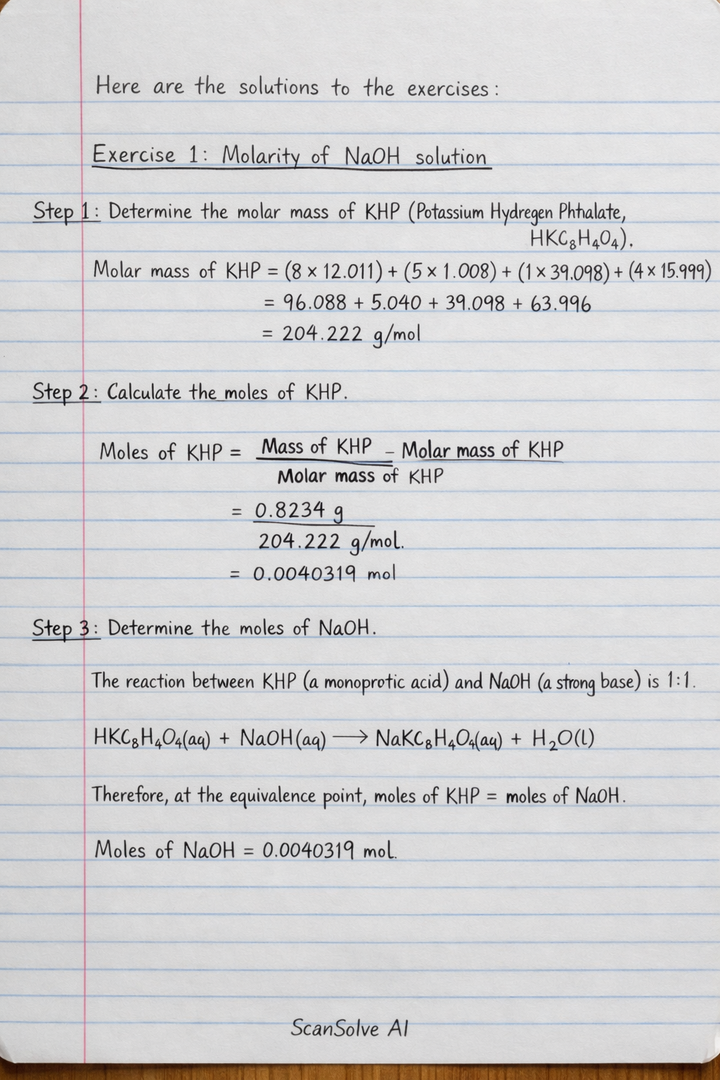 Handwritten step-by-step solution preview