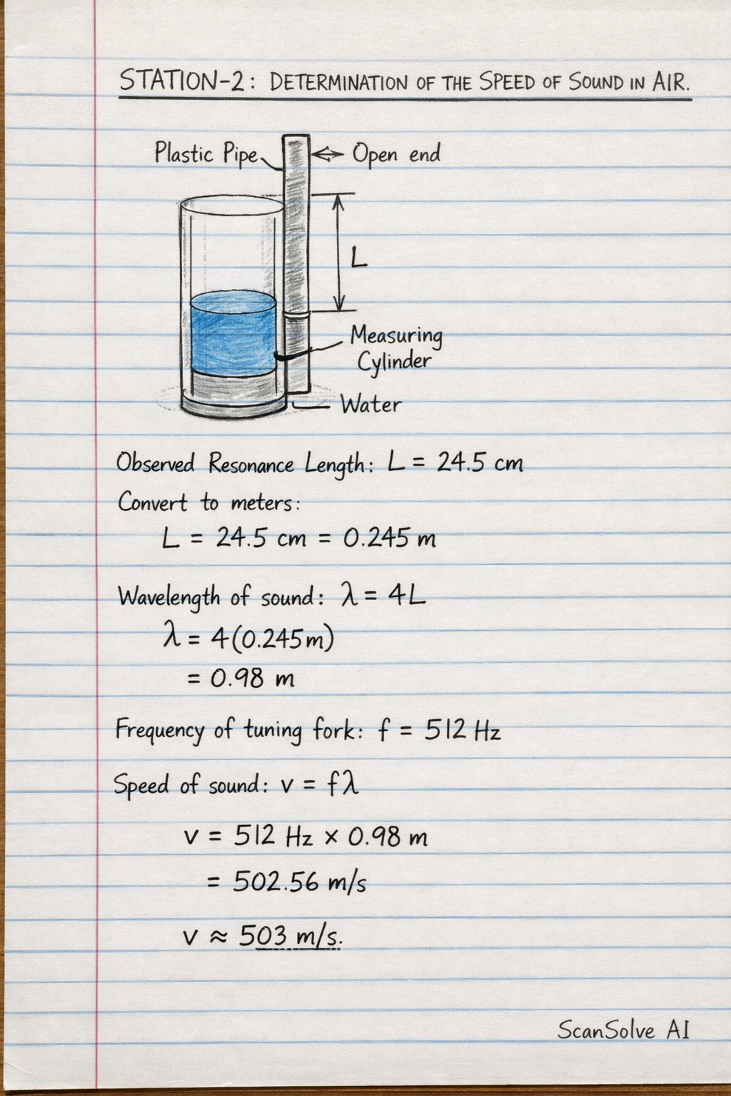 Handwritten step-by-step solution preview