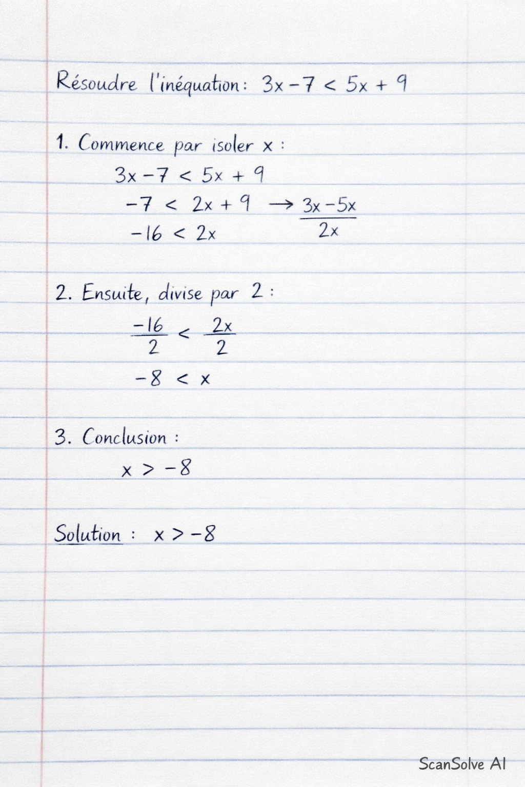 Handwritten step-by-step solution preview