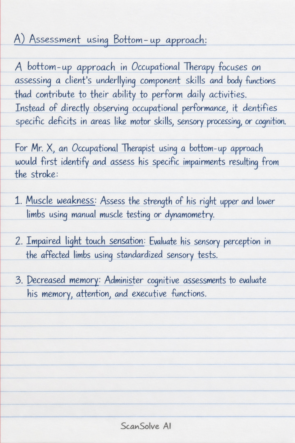 Handwritten step-by-step solution preview
