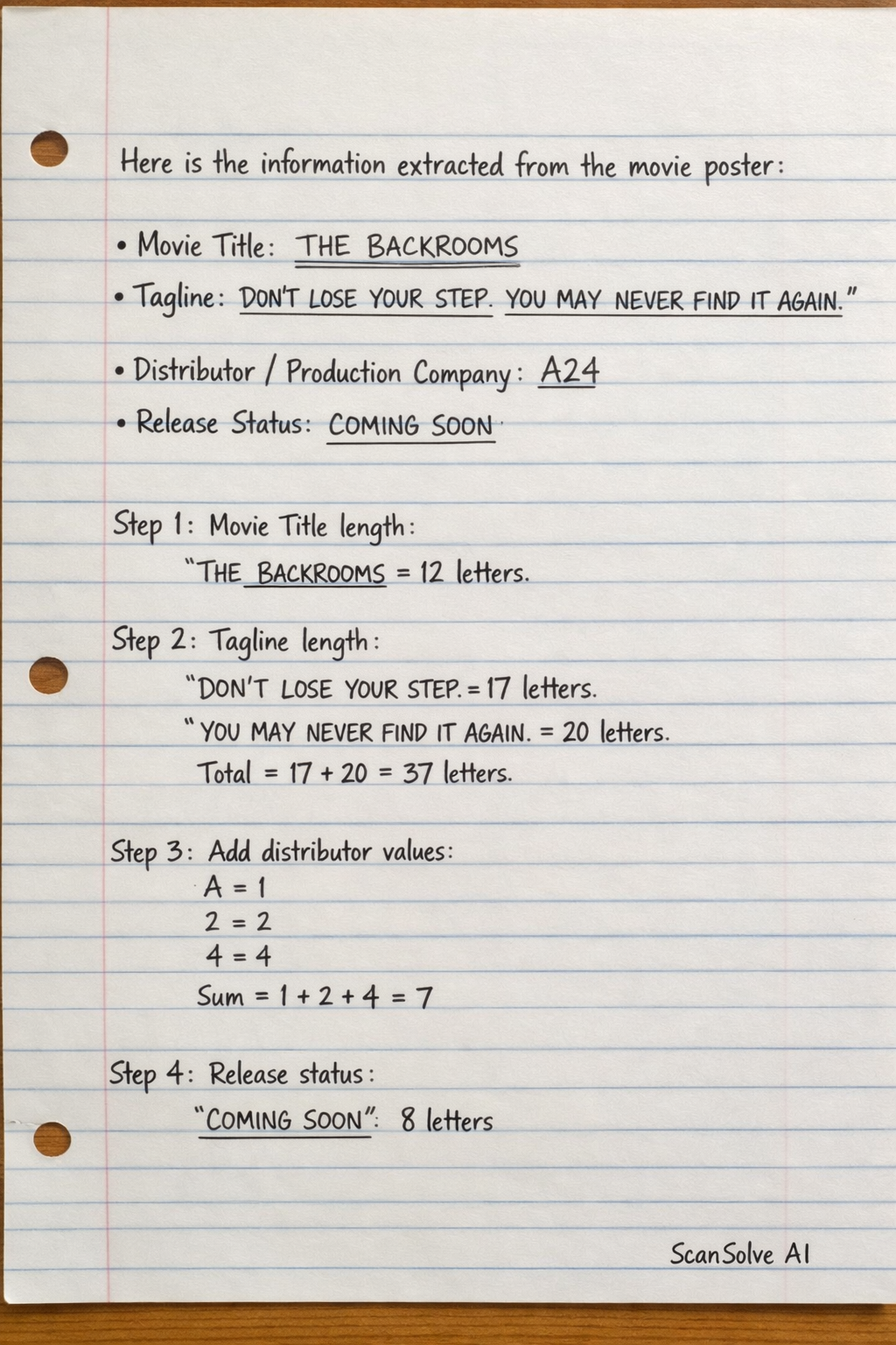 Handwritten step-by-step solution preview