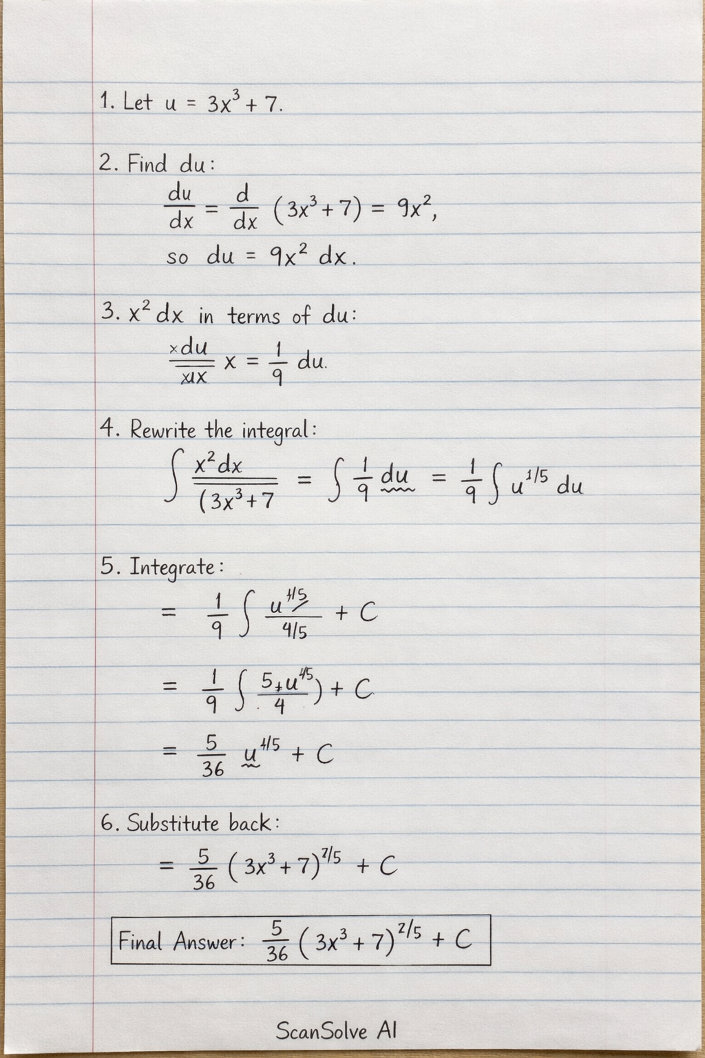 Handwritten step-by-step solution preview
