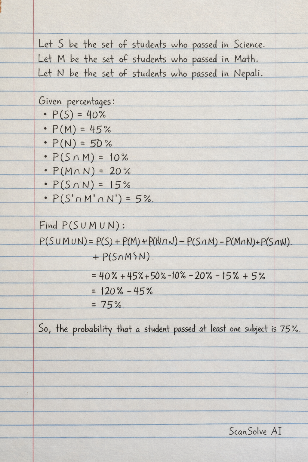 Handwritten step-by-step solution preview