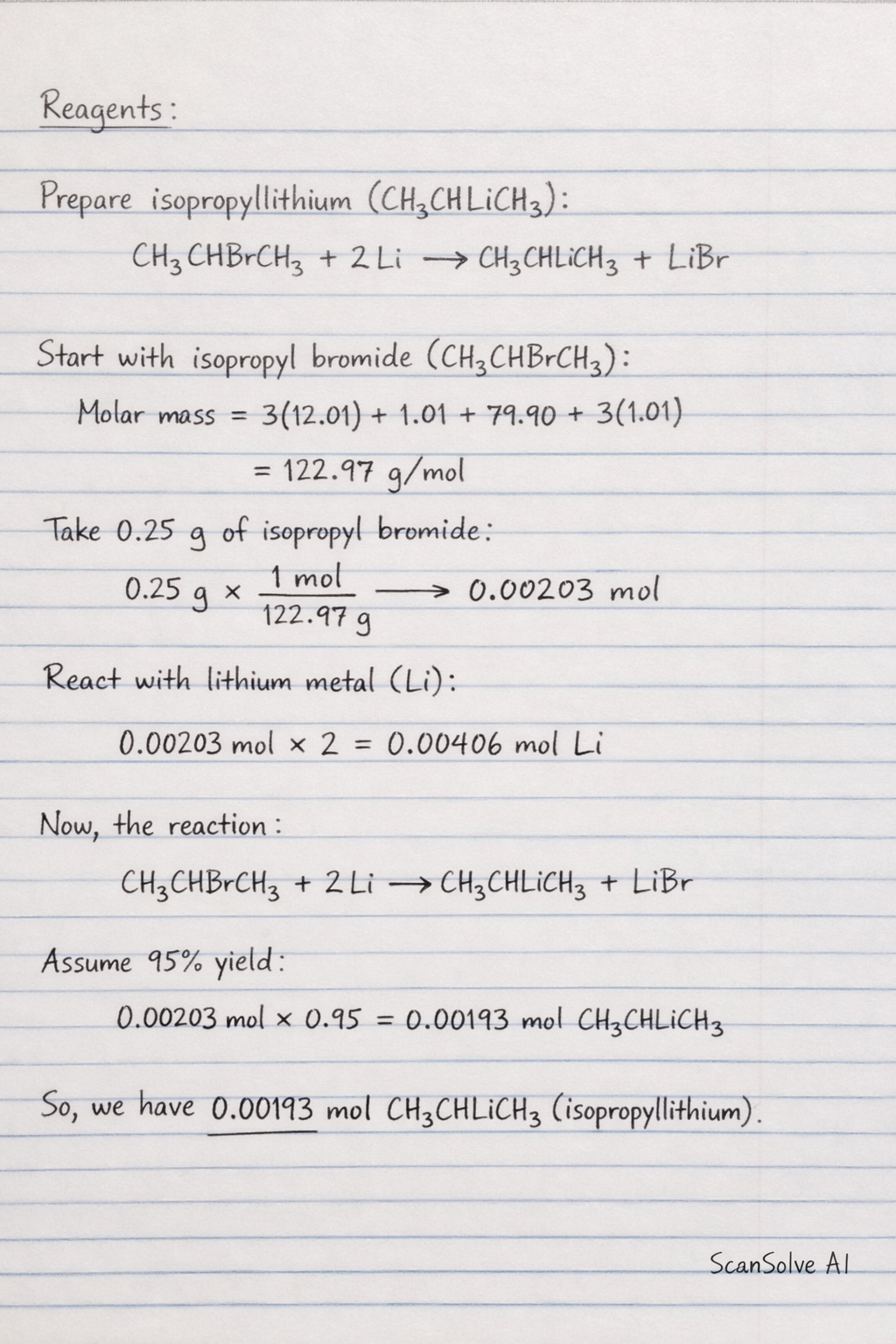 Handwritten step-by-step solution preview