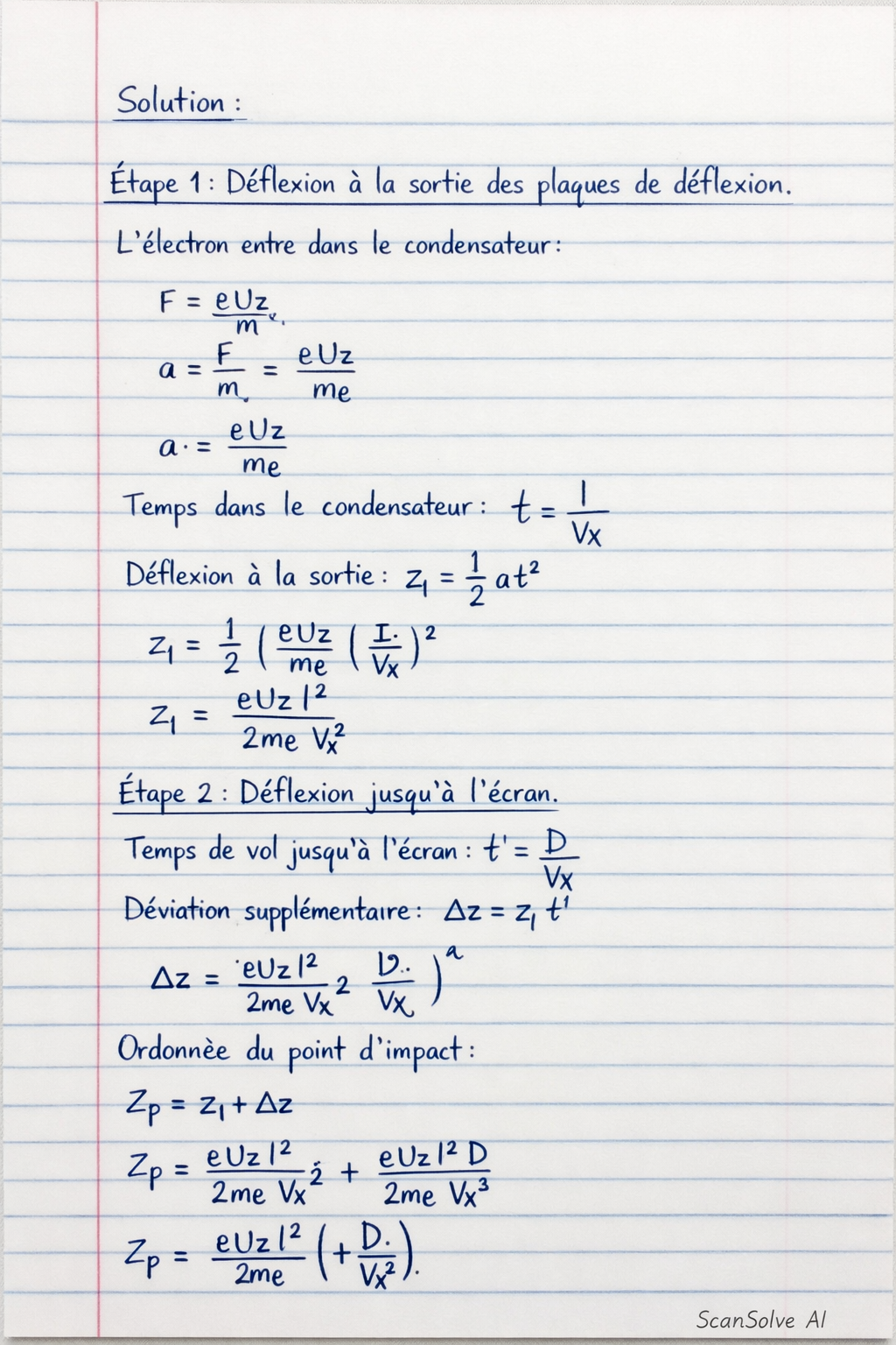 Handwritten step-by-step solution preview