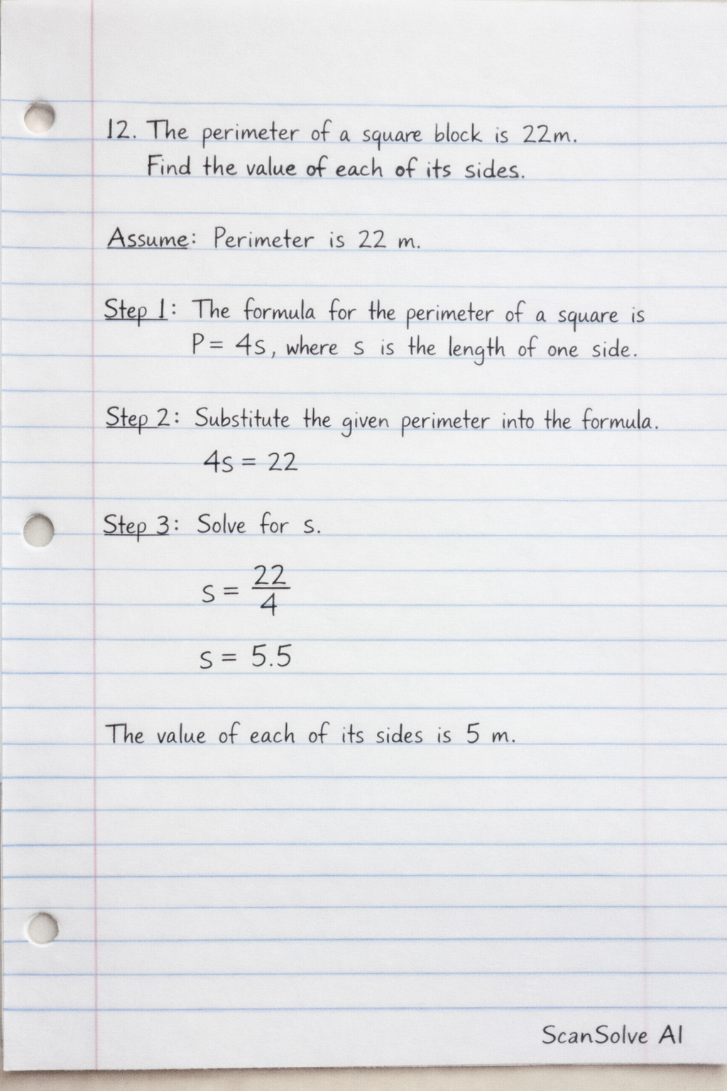 Handwritten step-by-step solution preview