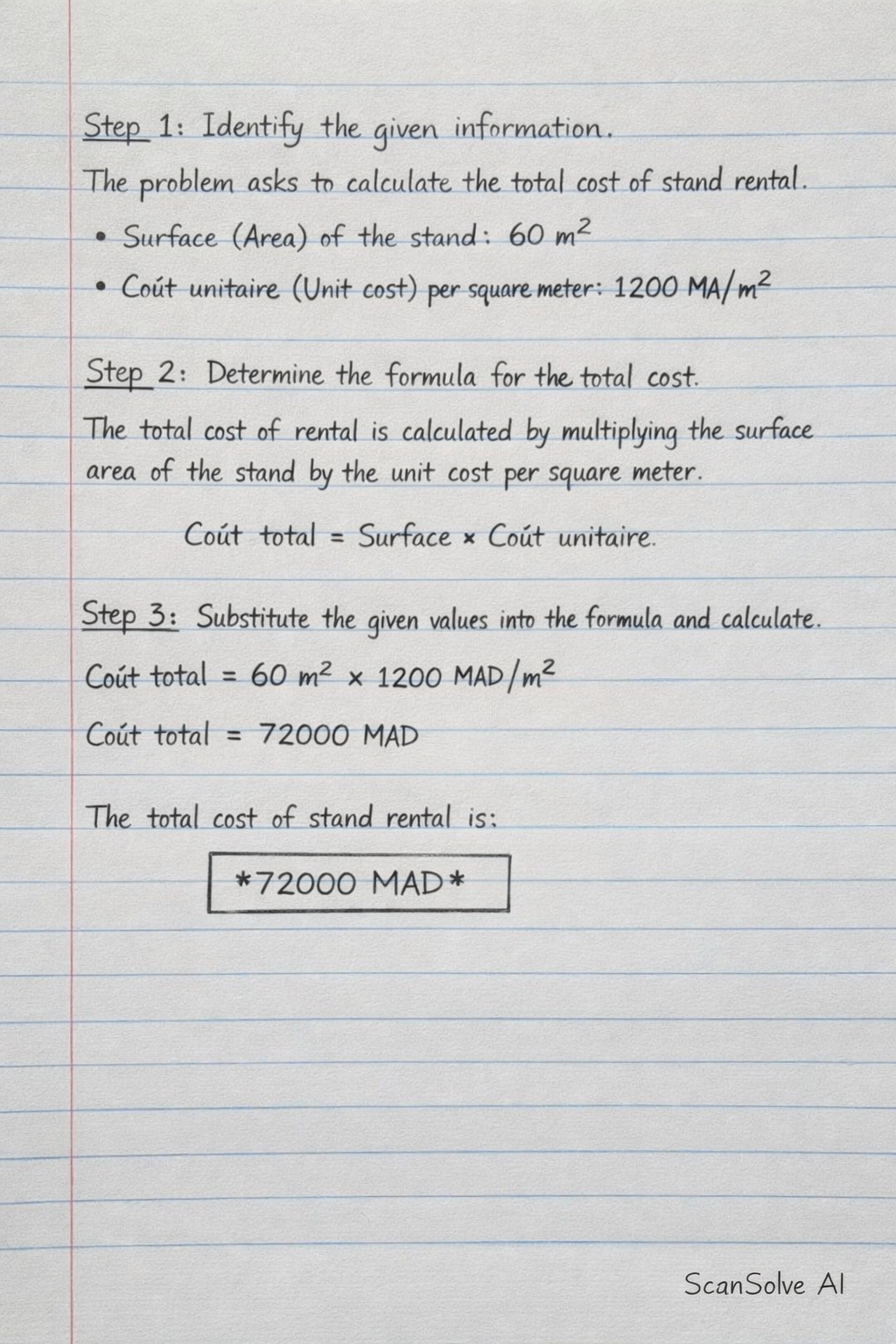 Handwritten step-by-step solution preview