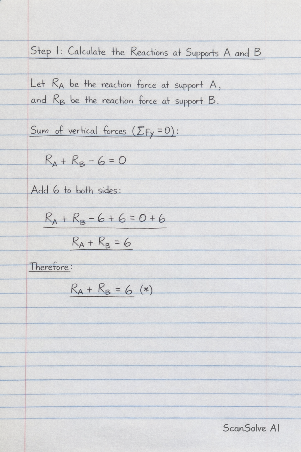 Handwritten step-by-step solution preview