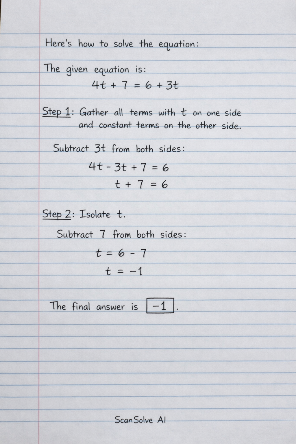 Handwritten step-by-step solution preview