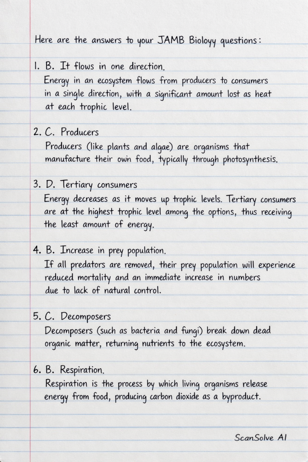 Handwritten step-by-step solution