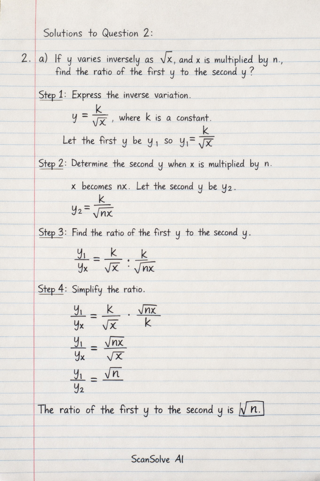 Handwritten step-by-step solution preview
