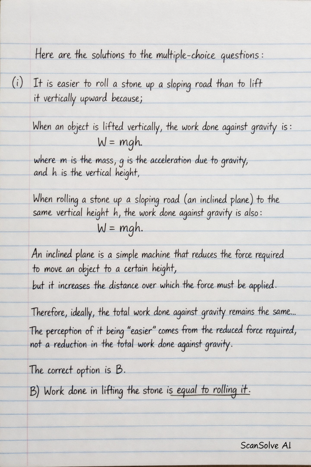 Handwritten step-by-step solution preview