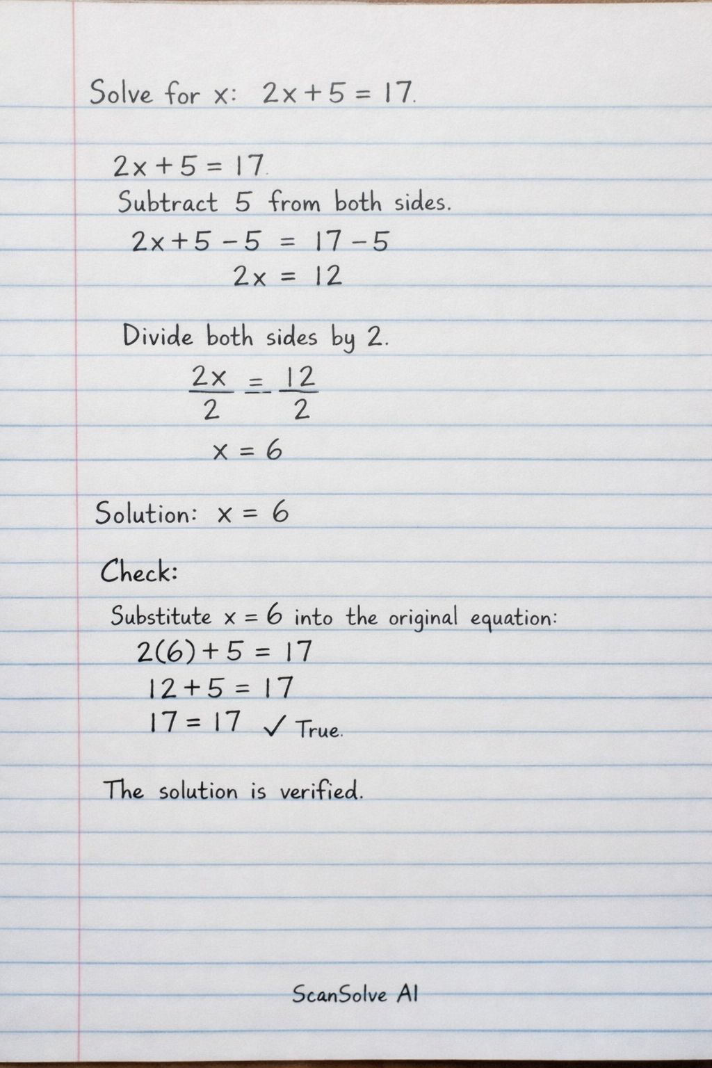 Handwritten step-by-step solution preview