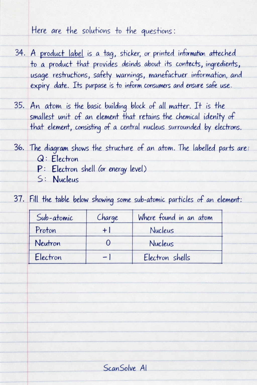 Handwritten step-by-step solution preview