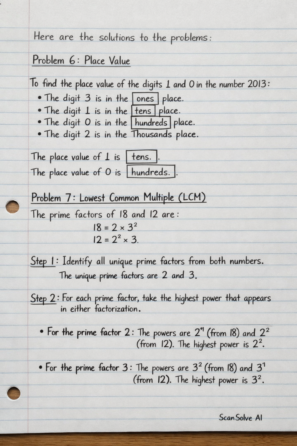 Handwritten step-by-step solution preview