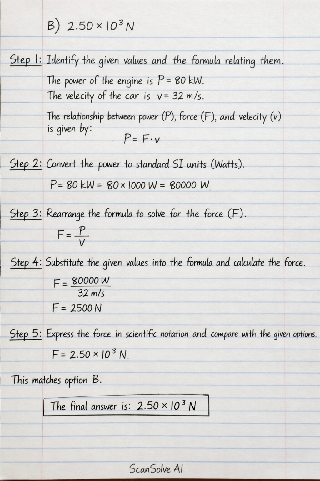 Handwritten step-by-step solution preview