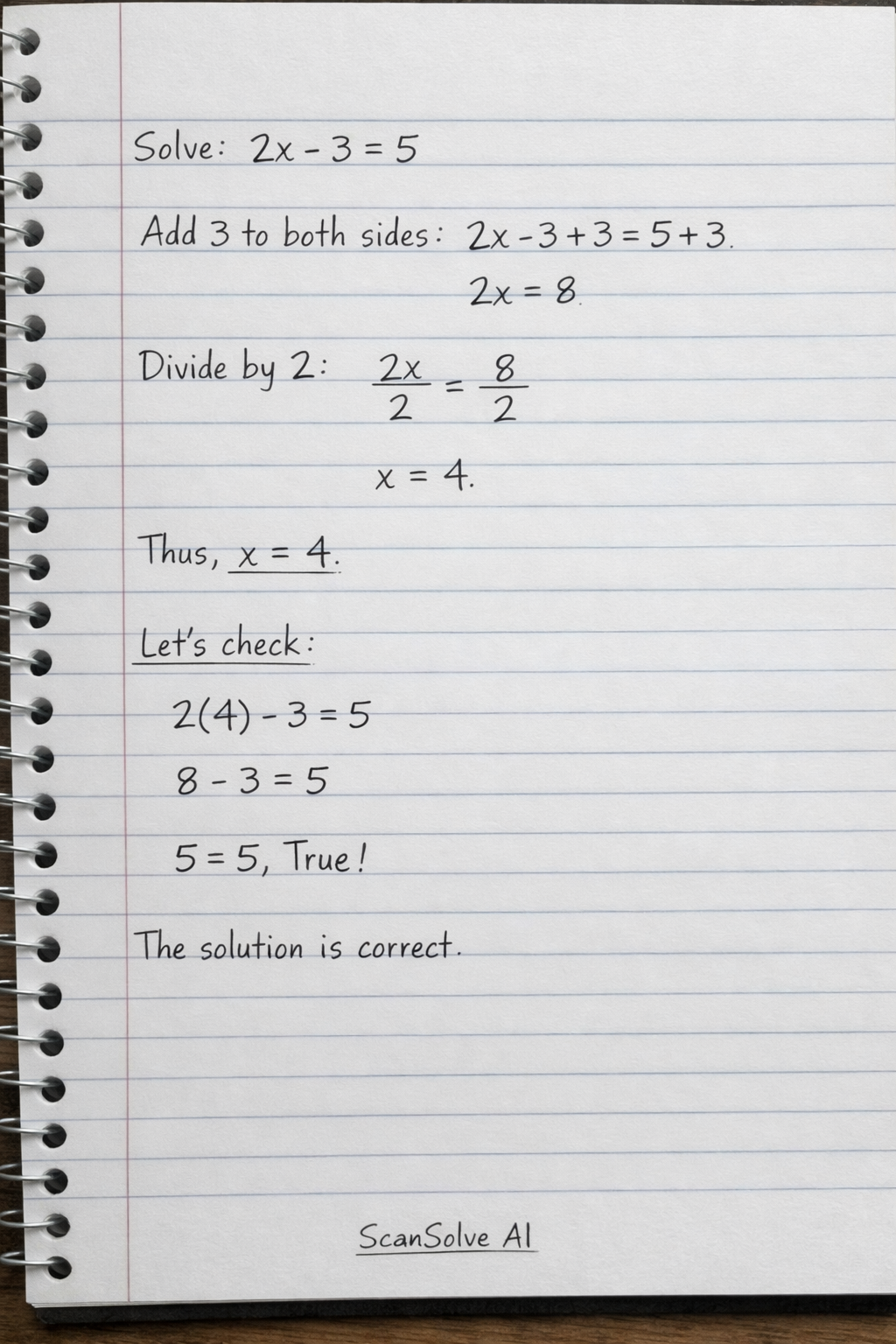 Handwritten step-by-step solution preview