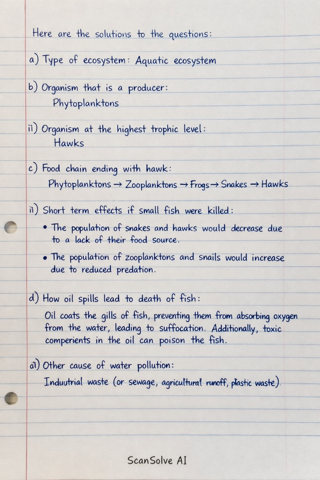 Handwritten step-by-step solution