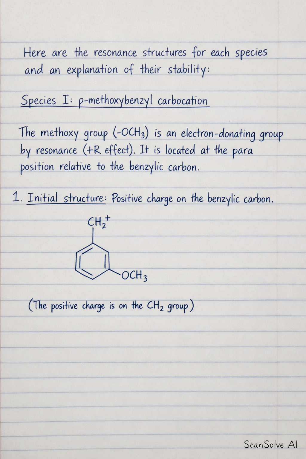 Handwritten step-by-step solution