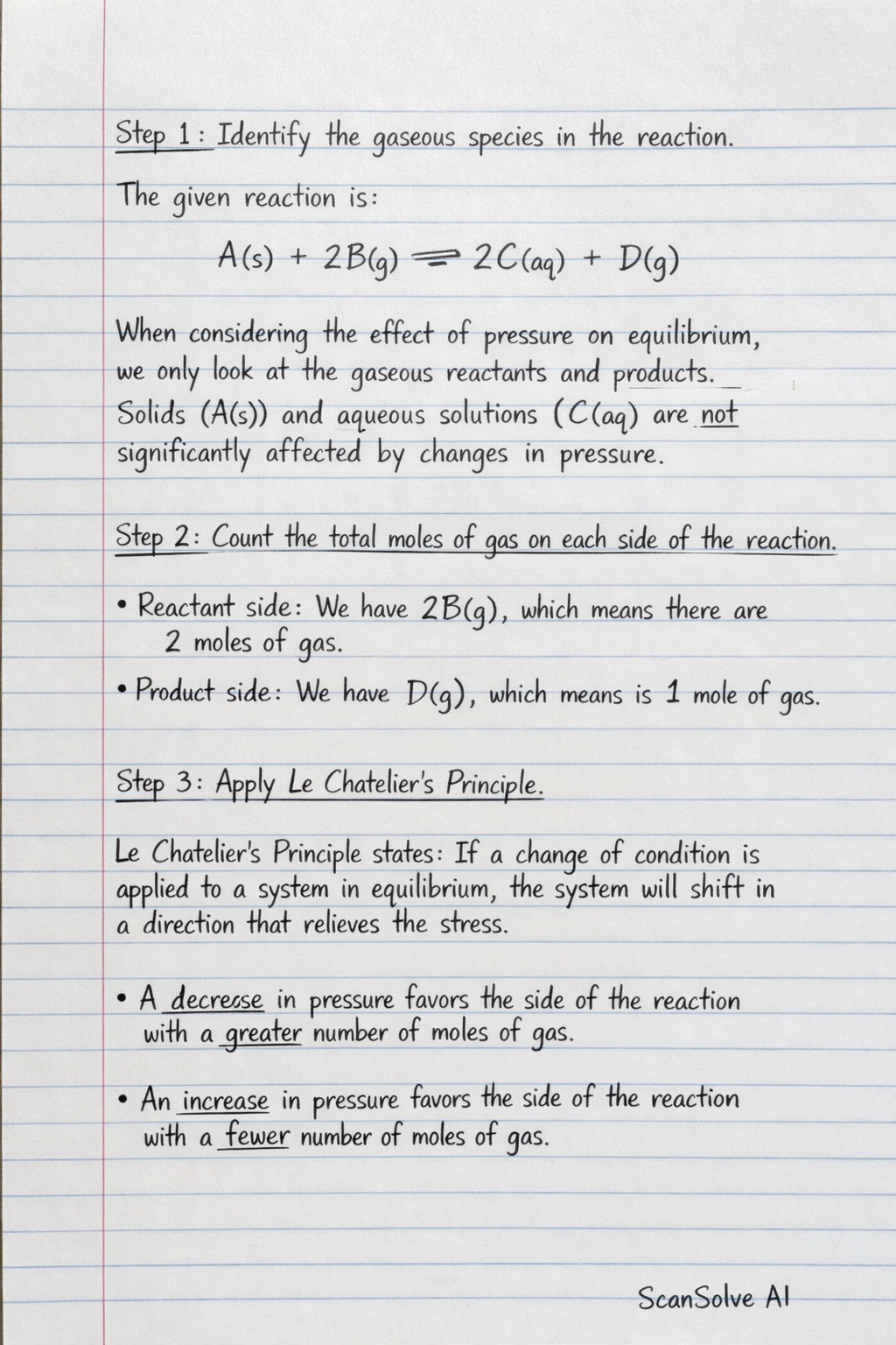 Handwritten step-by-step solution