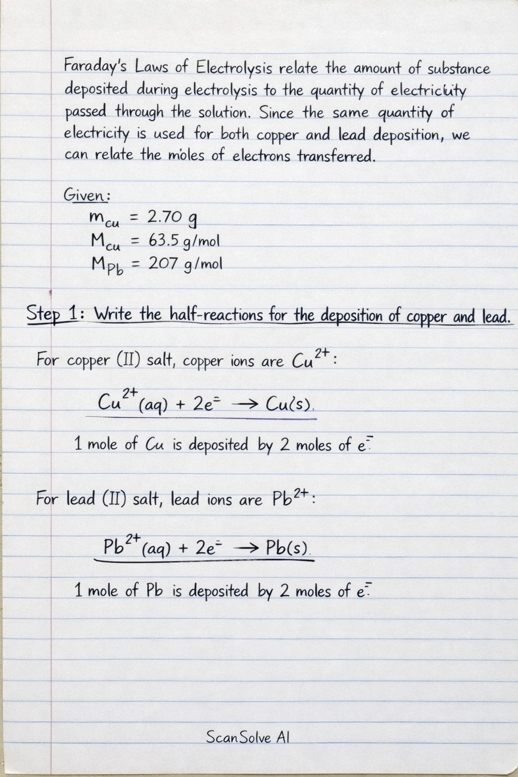 Handwritten step-by-step solution preview