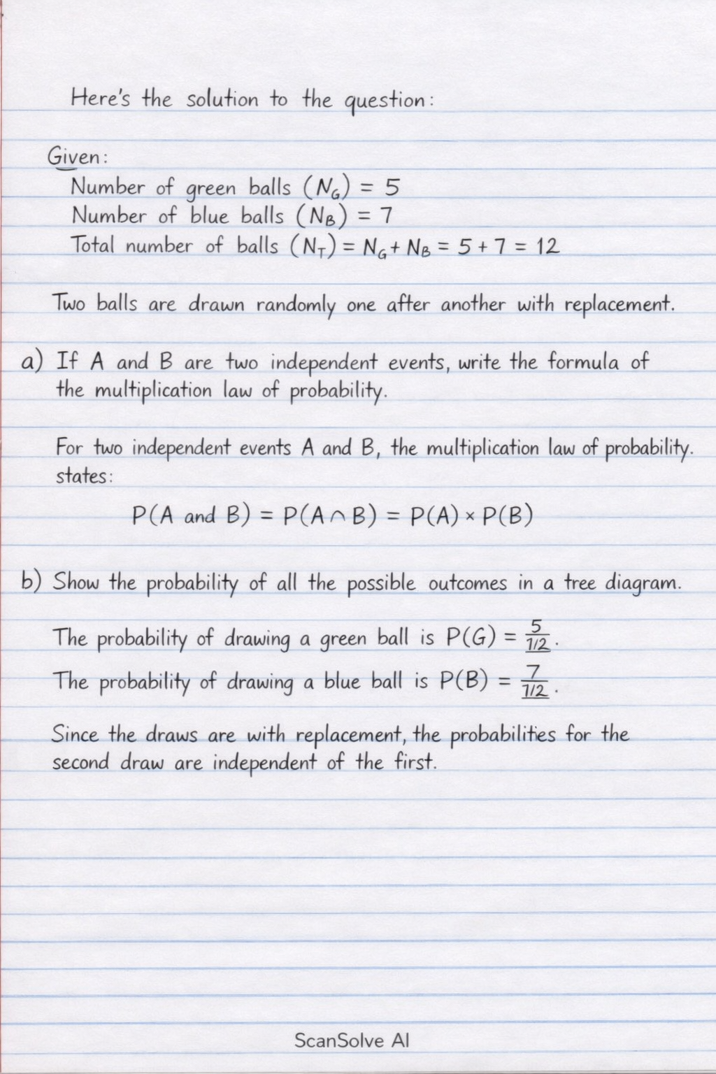 Handwritten step-by-step solution preview