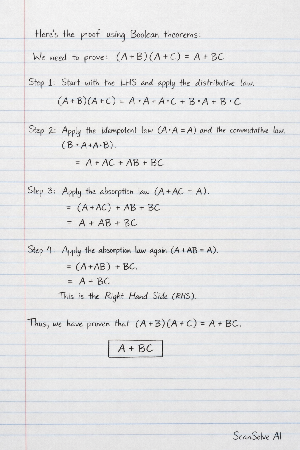 Handwritten step-by-step solution preview