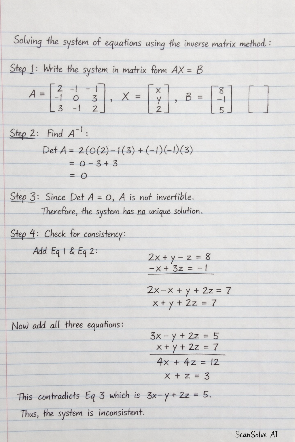 Handwritten step-by-step solution preview