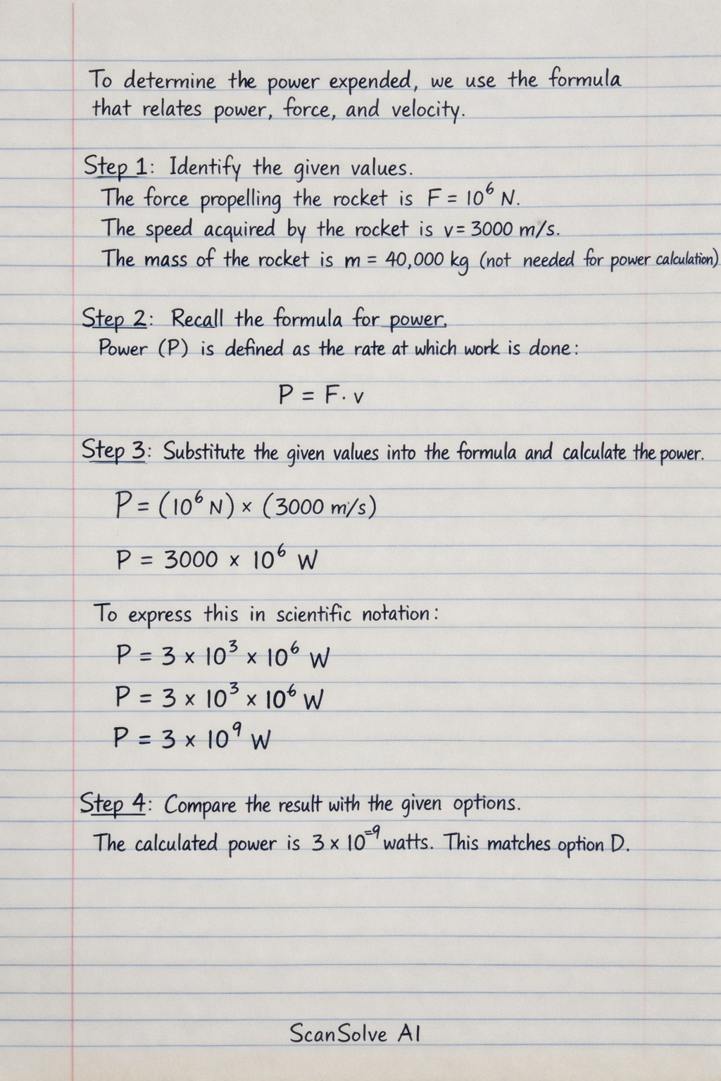 Handwritten step-by-step solution preview