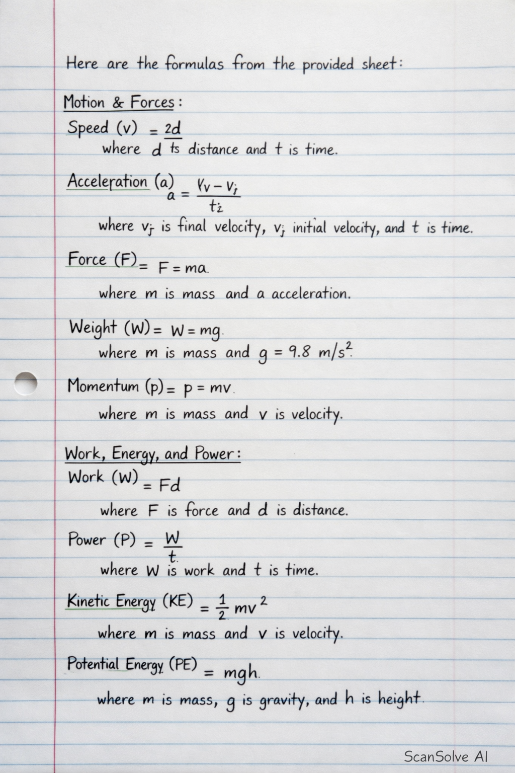 Handwritten step-by-step solution preview