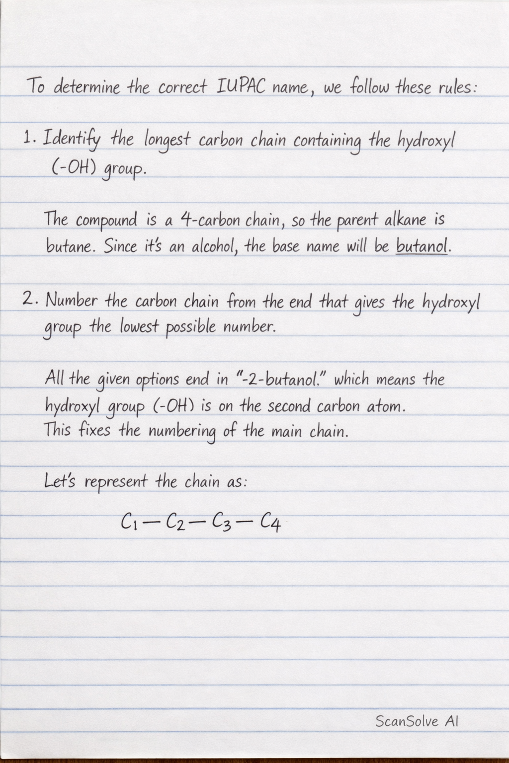 Handwritten step-by-step solution preview