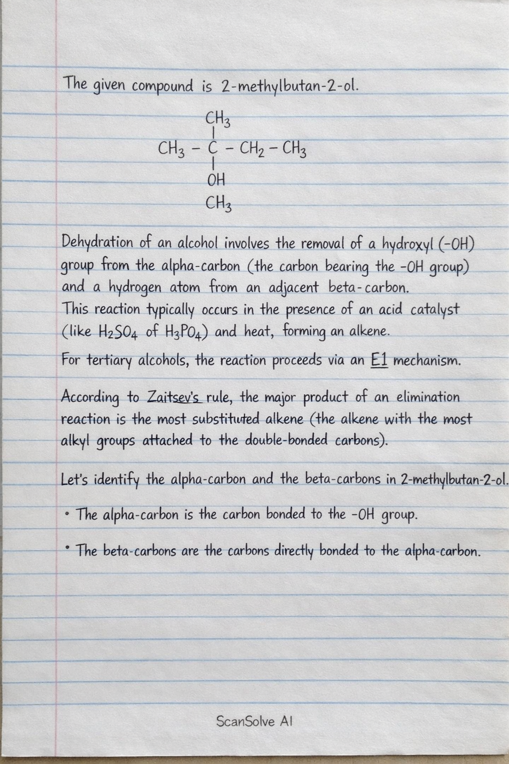 Handwritten step-by-step solution