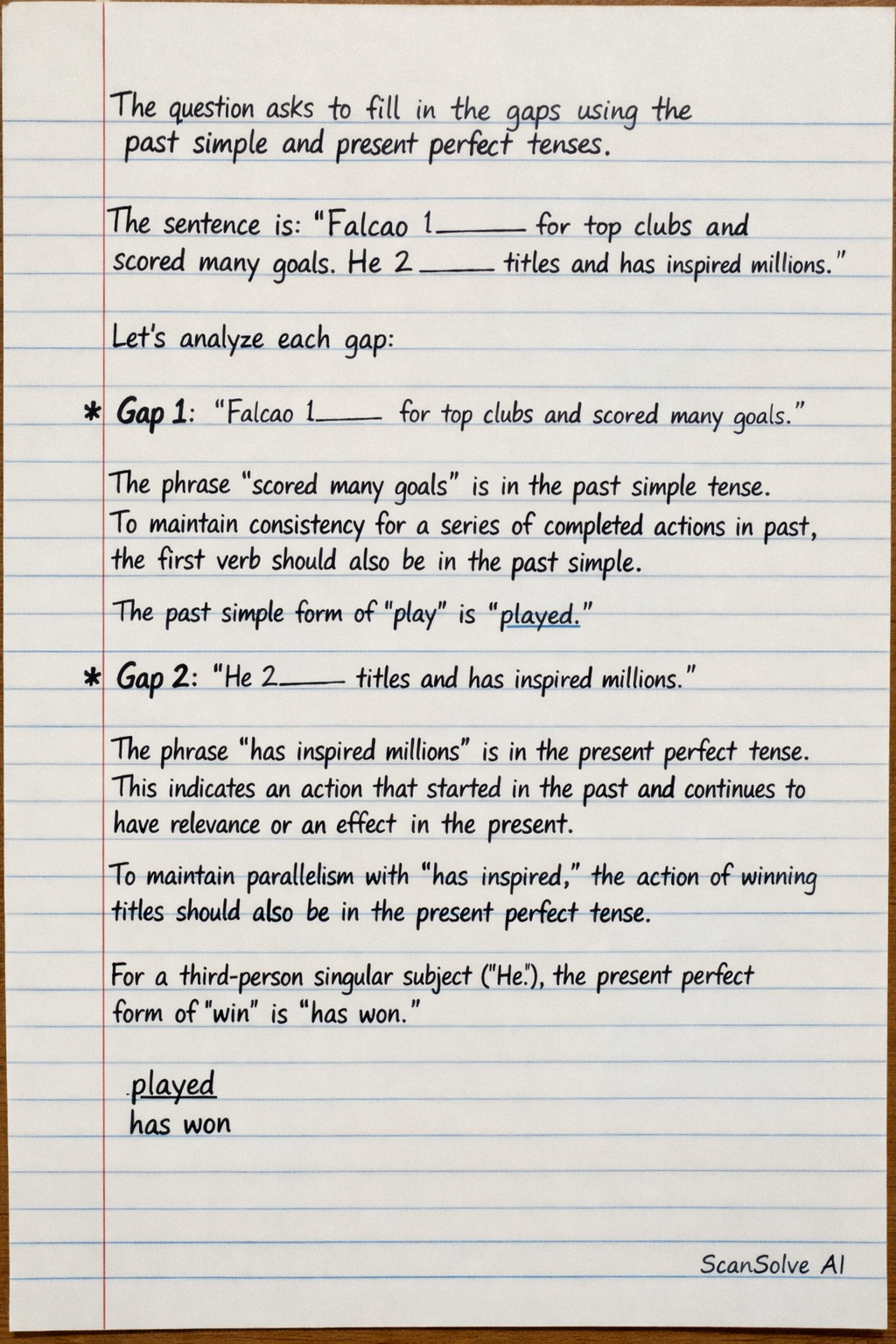 Handwritten step-by-step solution preview