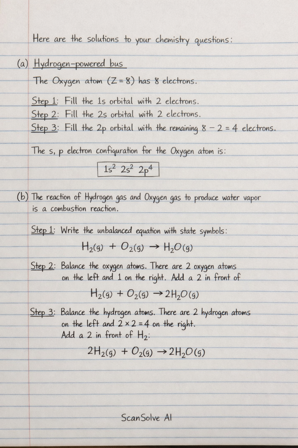 Handwritten step-by-step solution preview