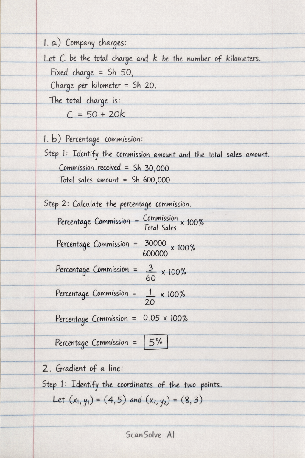Handwritten step-by-step solution preview