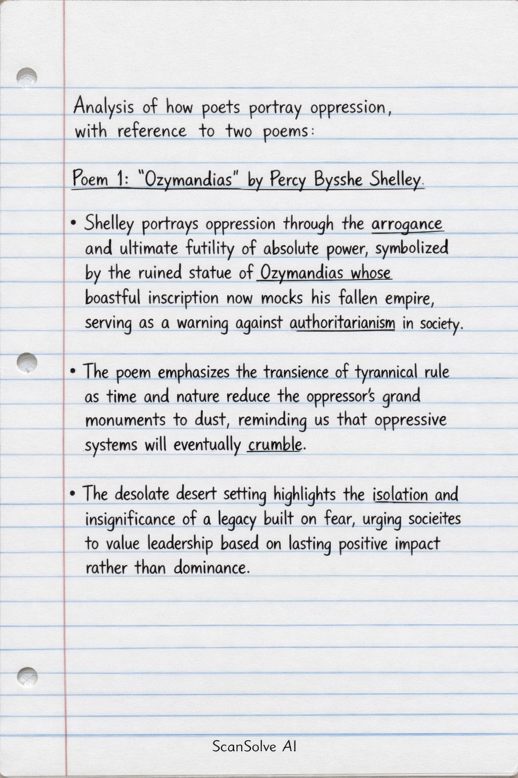 Handwritten step-by-step solution