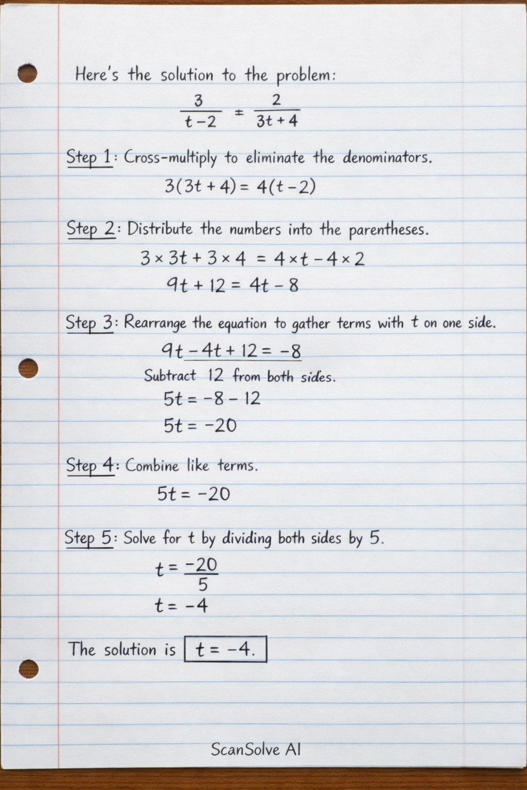 Handwritten step-by-step solution preview