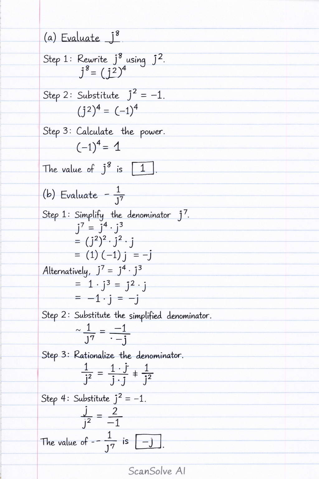 Handwritten step-by-step solution preview