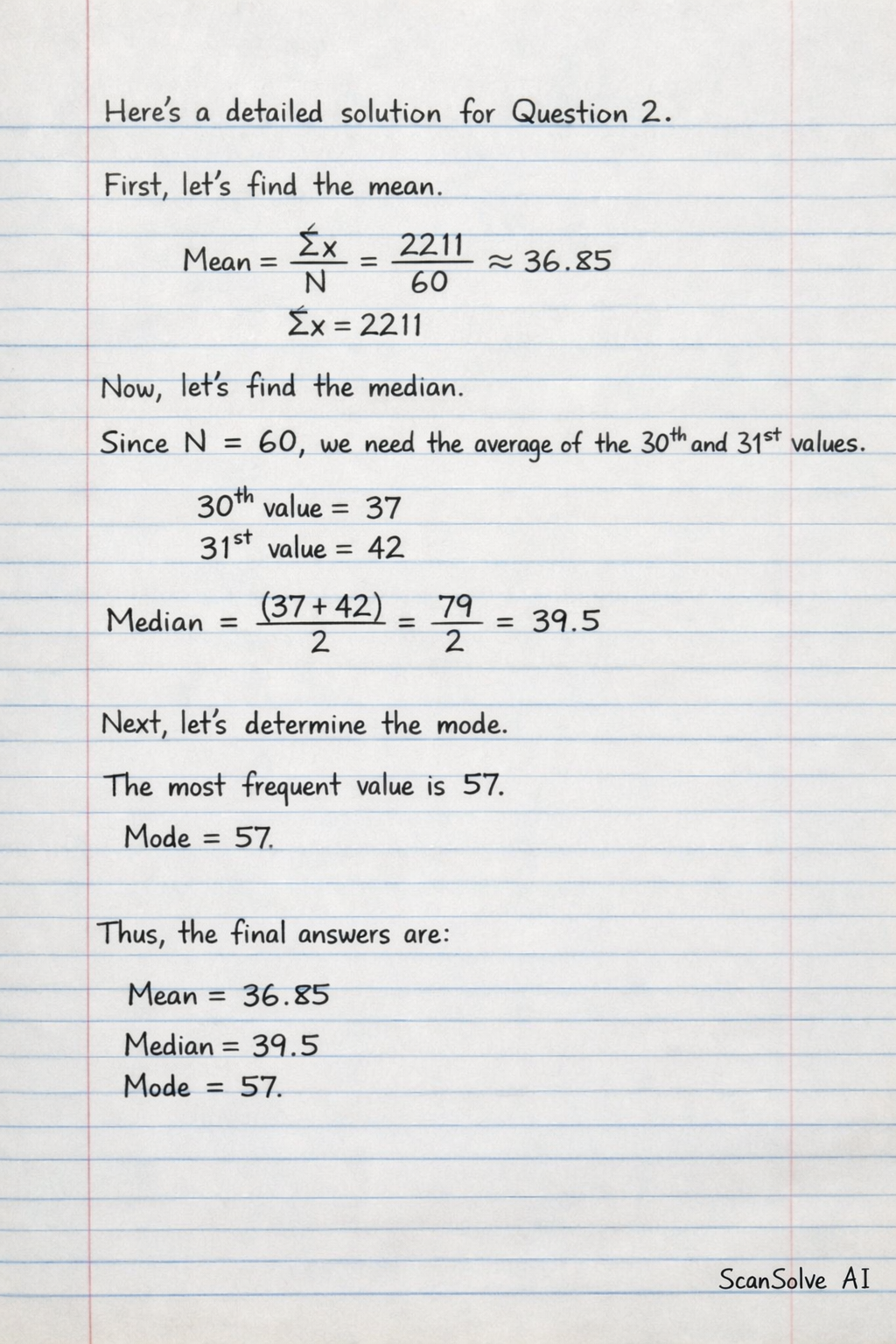 Handwritten step-by-step solution preview