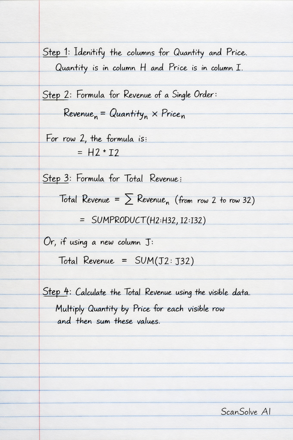 Handwritten step-by-step solution preview