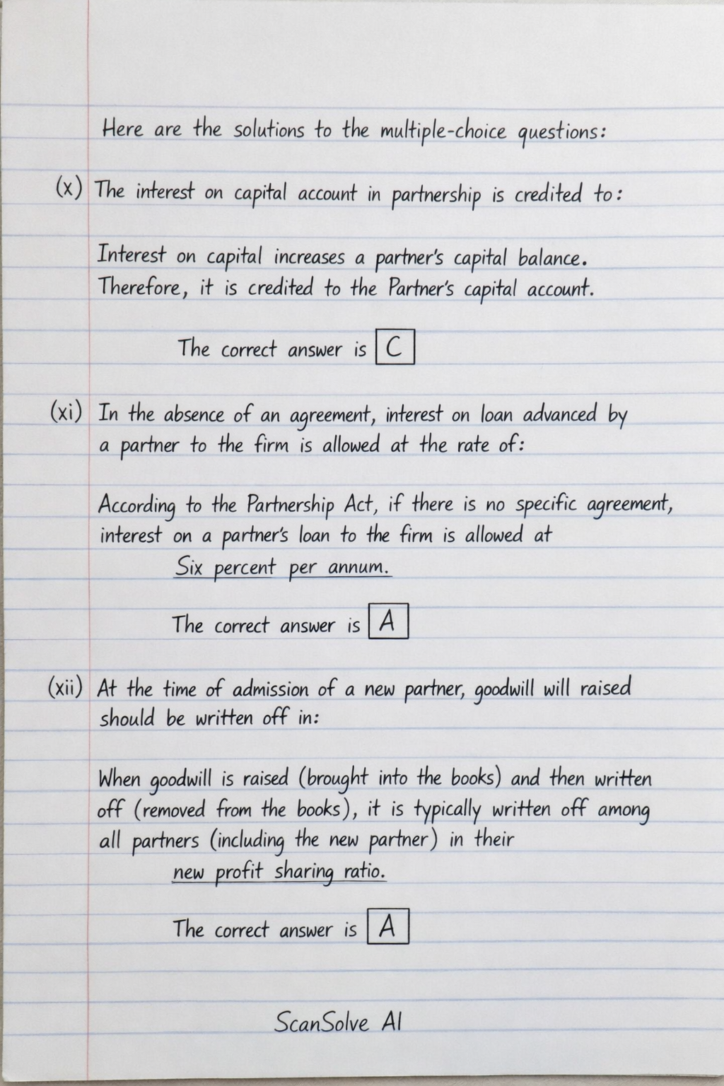 Handwritten step-by-step solution preview