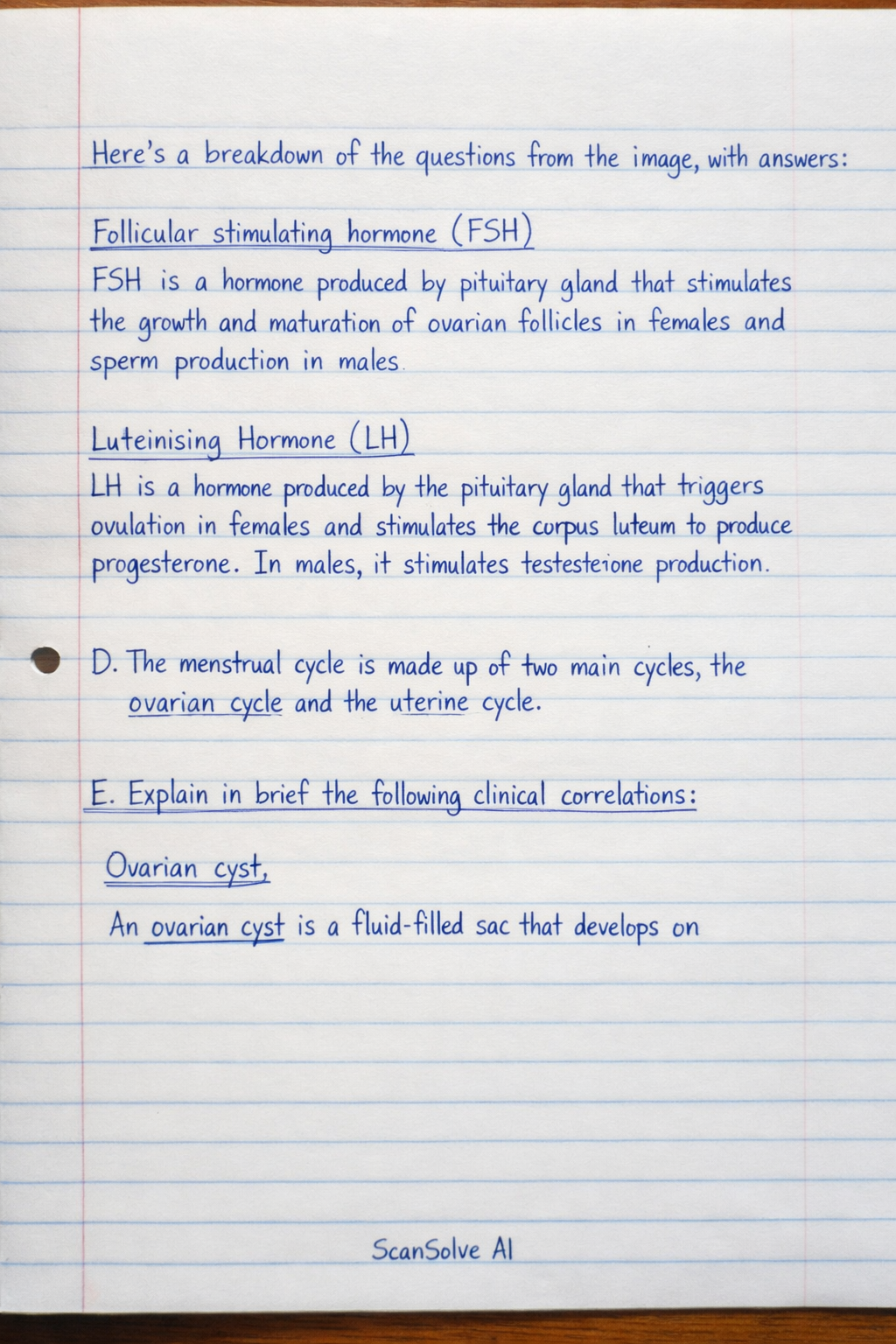 Handwritten step-by-step solution