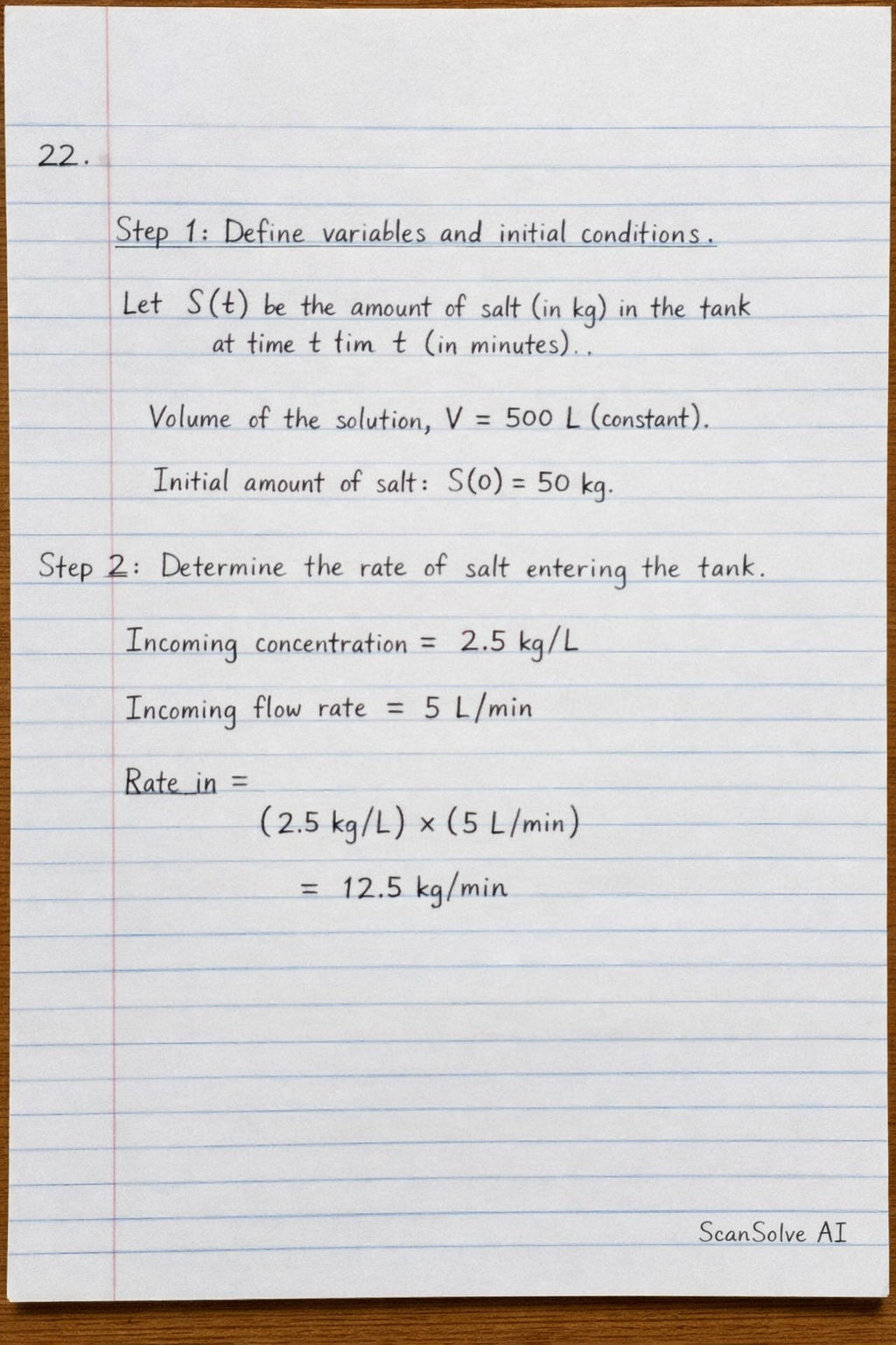 Handwritten step-by-step solution preview